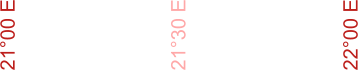 21°00 E 21°30 E 22°00 E